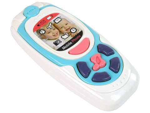 Dziecięcy Edukacyjny Telefon Komórkowy Melodia Niebieski LEAN Toys Dziecięcy Edukacyjny Telefon Komórkowy Melodia Niebieski LEAN Toys