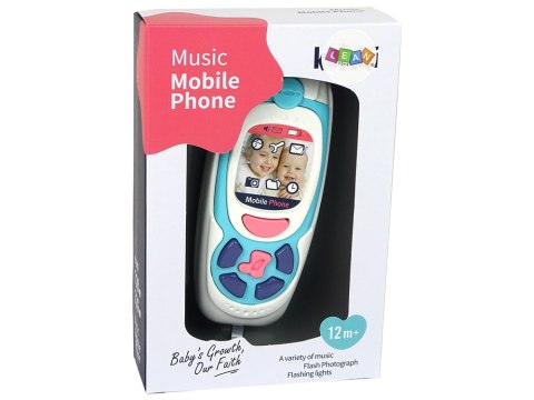 Dziecięcy Edukacyjny Telefon Komórkowy Melodia Niebieski LEAN Toys Dziecięcy Edukacyjny Telefon Komórkowy Melodia Niebieski LEAN Toys