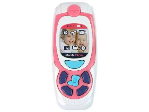 Dziecięcy Edukacyjny Telefon Komórkowy Melodia Różowy LEAN Toys Dziecięcy Edukacyjny Telefon Komórkowy Melodia Różowy LEAN Toys