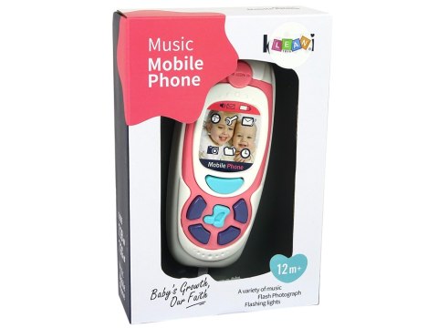 Dziecięcy Edukacyjny Telefon Komórkowy Melodia Różowy LEAN Toys Dziecięcy Edukacyjny Telefon Komórkowy Melodia Różowy LEAN Toys