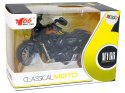 Motocykl Champion Czarny 1:14 Napęd Pull-Back Dźwięk Światła LEAN Toys