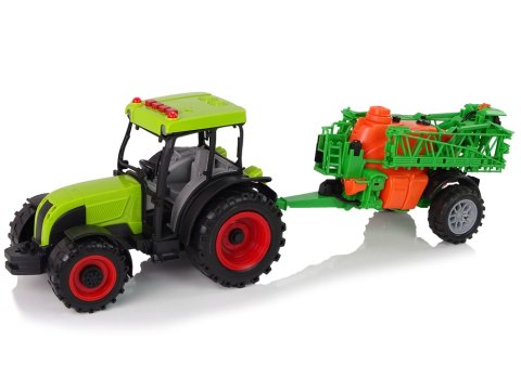 Traktor Na Baterie Zielony Opryskiwacz Melodie LEAN Toys Traktor Na Baterie Zielony Opryskiwacz Melodie LEAN Toys