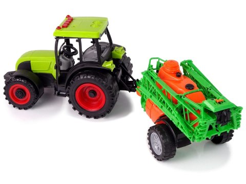 Traktor Na Baterie Zielony Opryskiwacz Melodie LEAN Toys Traktor Na Baterie Zielony Opryskiwacz Melodie LEAN Toys