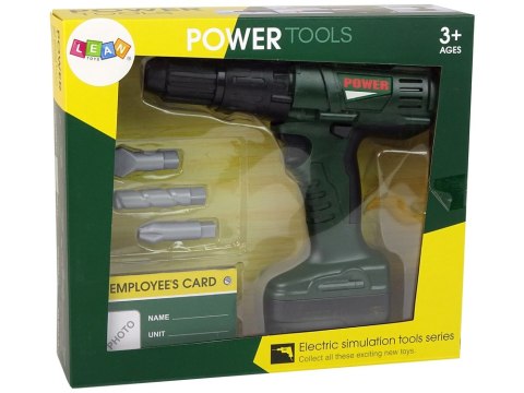 Wiertarka Dla Majsterkowicza Zielona Wiertła Na Baterie LEAN Toys Wiertarka Dla Majsterkowicza Zielona Wiertła Na Baterie LEAN Toys