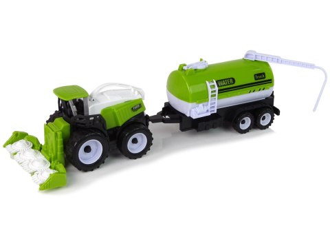 Zestaw Pojazdów Farmerskich Traktor Kombajn Cysterna Naczepa LEAN Toys