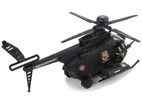 Helikopter Wojskowy Skrzydła Światła Na Baterie LEAN Toys Helikopter Wojskowy Skrzydła Światła Na Baterie LEAN Toys