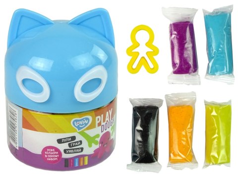 Zestaw Kreatywny Ciastolina Kot Niebieski 41131 Marka niezdefiniowana Zestaw Kreatywny Ciastolina Kot Niebieski 41131 Marka niezdefiniowana