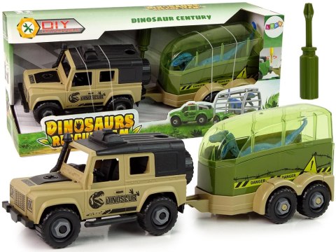 Auto Terenowe Transporter Do Rozkręcania DIY Dinozaur LEAN Toys Auto Terenowe Transporter Do Rozkręcania DIY Dinozaur LEAN Toys