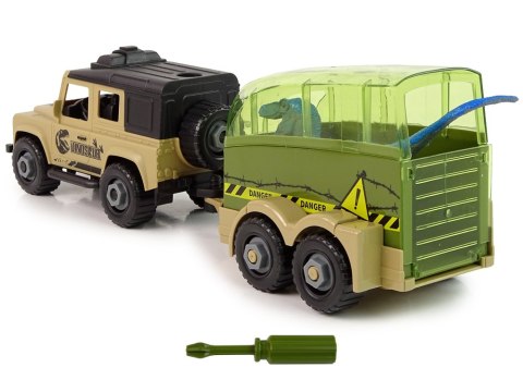 Auto Terenowe Transporter Do Rozkręcania DIY Dinozaur LEAN Toys Auto Terenowe Transporter Do Rozkręcania DIY Dinozaur LEAN Toys