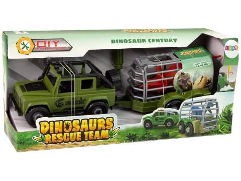 Auto Terenowe Transporter Do Rozkręcania DIY Zielony Dinozaur LEAN Toys Auto Terenowe Transporter Do Rozkręcania DIY Zielony Dinozaur LEAN Toys