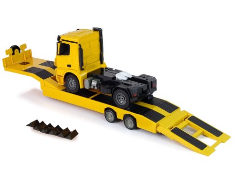 Duża Ciężarówka Laweta R/C Mercedes Arocs Żółta 1:20 Długość 103 cm Double E Duża Ciężarówka Laweta R/C Mercedes Arocs Żółta 1:20 Długość 103 cm Double E
