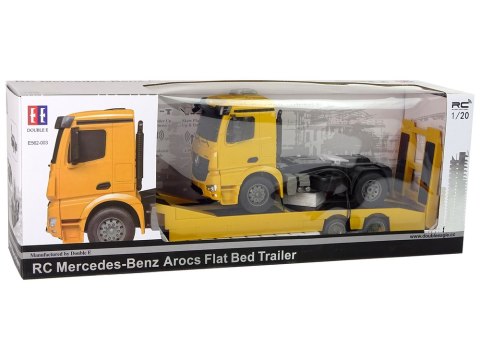Duża Ciężarówka Laweta R/C Mercedes Arocs Żółta 1:20 Długość 103 cm Double E Duża Ciężarówka Laweta R/C Mercedes Arocs Żółta 1:20 Długość 103 cm Double E