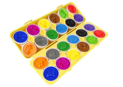 Edukacyjny Sorter 12 Jaj Pojazdy Auta Kolory Układanka Kształty LEAN Toys Edukacyjny Sorter 12 Jaj Pojazdy Auta Kolory Układanka Kształty LEAN Toys