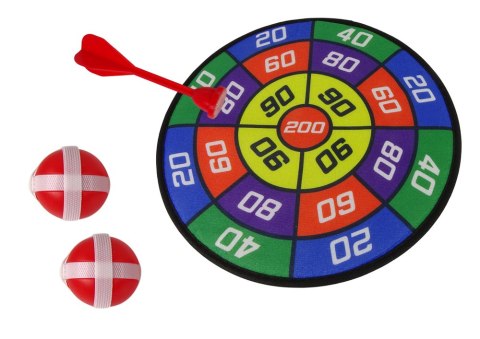Gra Zręcznościowa Dart Rzutki Tarcza 2w1 Na Rzep LEAN TOYS Gra Zręcznościowa Dart Rzutki Tarcza 2w1 Na Rzep LEAN TOYS