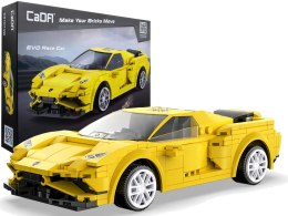 Klocki Konstrukcyjne Auto Sportowe EVO Race Car Żółte R/C 289 Elementów CADA CaDA
