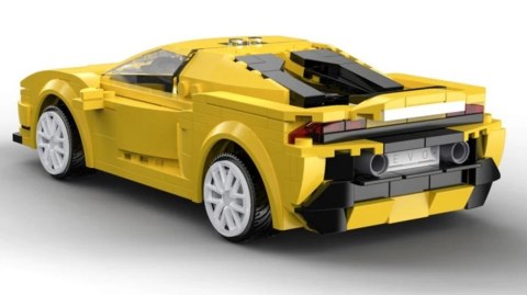 Klocki Konstrukcyjne Auto Sportowe EVO Race Car Żółte R/C 289 Elementów CADA CaDA Klocki Konstrukcyjne Auto Sportowe EVO Race Car Żółte R/C 289 Elementów CADA CaDA