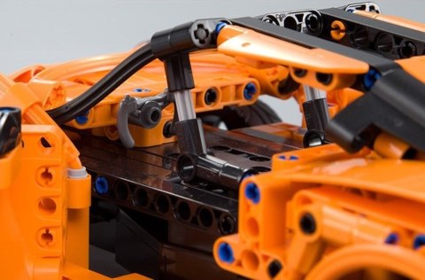 Klocki Konstrukcyjne Auto Sportowe Porsche Pomarańczowe 421 Elementów R/C CADA CaDA Klocki Konstrukcyjne Auto Sportowe Porsche Pomarańczowe 421 Elementów R/C CADA CaDA