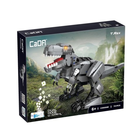 Klocki Konstrukcyjne Dinozaur Tyranozaur Rex R/C 701 Elementów CADA CaDA Klocki Konstrukcyjne Dinozaur Tyranozaur Rex R/C 701 Elementów CADA CaDA