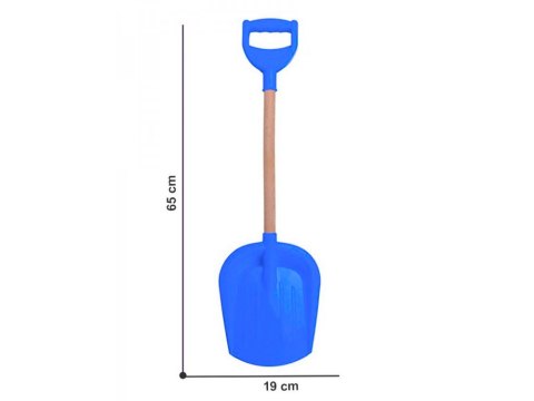 Łopata Z Drewnianą Rączką Niebieska Ogród Piaskownica Śnieg 2896 Technok Łopata Z Drewnianą Rączką Niebieska Ogród Piaskownica Śnieg 2896 Technok