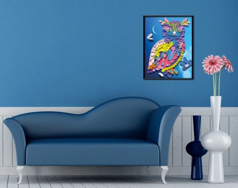 Obrazek Malowanie Gliną Sowa DIY 70069 Marka niezdefiniowana