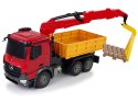 Ogromny Mercedes Arocs Dźwig HDS R/C Auto + Pilot R/C USB Zdalnie sterowany Double E