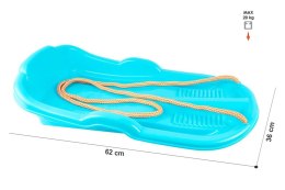 Sanki Plastikowe Ślizg Ze Sznurkiem Niebieskie 6481 Technok