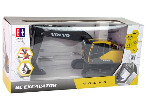 Volvo Duża Koparka R/C Gąsienicowa 1:20 2.4G Double E Volvo Duża Koparka R/C Gąsienicowa 1:20 2.4G Double E