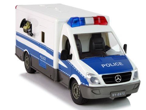 Zdalnie Sterowana Policja Mercedes Sprinter Policjant Niebieski Double E Zdalnie Sterowana Policja Mercedes Sprinter Policjant Niebieski Double E
