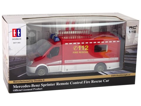 Zdalnie Sterowana Straż Pożarna Mercedes Sprinter Woda Ruchoma Drabina Double E Zdalnie Sterowana Straż Pożarna Mercedes Sprinter Woda Ruchoma Drabina Double E