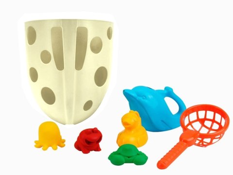 Zestaw Do Kąpieli Organizer Przyssawki Zabawki Żółty 7617 Technok