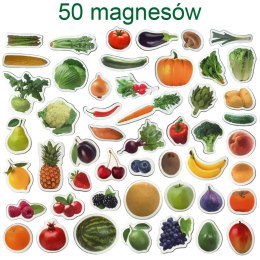Zestaw Magnesów Owoce i Warzywa 50 sztuk MV 6032-42 Marka niezdefiniowana