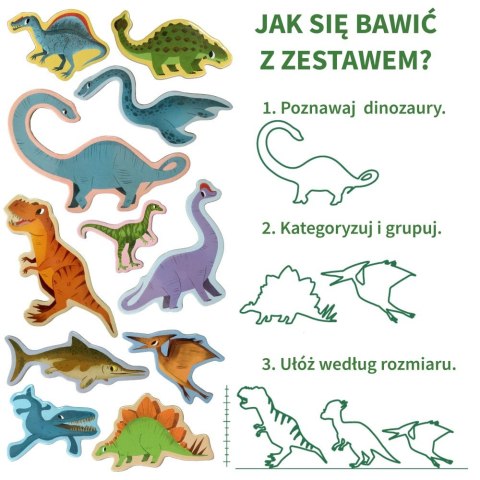 Zestaw Magnesów Wielkie Dinozaury MV 6032-06 Marka niezdefiniowana Zestaw Magnesów Wielkie Dinozaury MV 6032-06 Marka niezdefiniowana