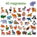 Zestaw Magnesów Zwierzęta 40 sztuk MV 6032-41 Marka niezdefiniowana