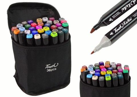 Zestaw Pisaków Markerów Touch PRO 36 SZT Torba Markery Alkoholowe LEAN