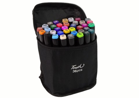 Zestaw Pisaków Markerów Touch PRO 36 SZT Torba Markery Alkoholowe LEAN Zestaw Pisaków Markerów Touch PRO 36 SZT Torba Markery Alkoholowe LEAN