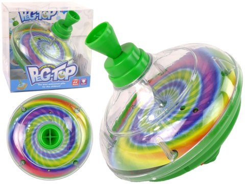 Bączek Do Kręcenia Zabawka Kolory Diody LED Muzyka LEAN Toys Bączek Do Kręcenia Zabawka Kolory Diody LED Muzyka LEAN Toys