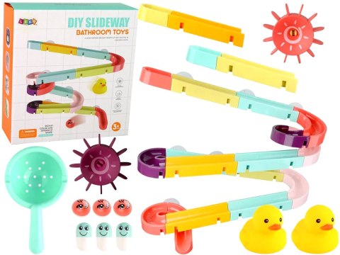 Gra Zabawka Do Kąpieli Tor Zjeżdżalna Kaczka Zestaw 44 Elementy LEAN Toys Gra Zabawka Do Kąpieli Tor Zjeżdżalna Kaczka Zestaw 44 Elementy LEAN Toys