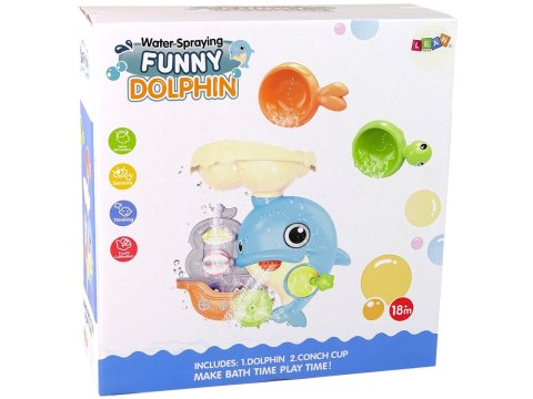 Zabawka Do Kąpieli Delfin Wodospad Wanna Prysznic LEAN Toys Zabawka Do Kąpieli Delfin Wodospad Wanna Prysznic LEAN Toys