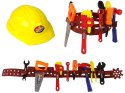 Zestaw Majsterkowicza Pas z Narzędziami Kask Klucz LEAN Toys