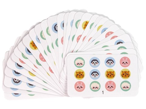 Drewniana Gra Edukacyjna Cztery Kolory Zwierzęta Dwustronna Układanka LEAN Toys Drewniana Gra Edukacyjna Cztery Kolory Zwierzęta Dwustronna Układanka LEAN Toys
