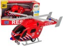 Helikopter Ratunkowy Straż Pożarna Czerwony Dźwięk Światła Śmigła LEAN Toys Helikopter Ratunkowy Straż Pożarna Czerwony Dźwięk Światła Śmigła LEAN Toys