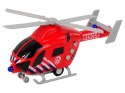 Helikopter Ratunkowy Straż Pożarna Czerwony Dźwięk Światła Śmigła LEAN Toys Helikopter Ratunkowy Straż Pożarna Czerwony Dźwięk Światła Śmigła LEAN Toys