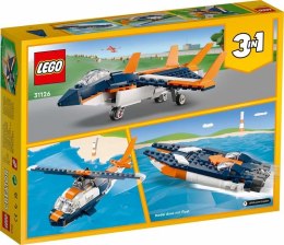 Klocki LEGO CREATOR Odrzutowiec Naddźwiękowy P8 31126 LEGO