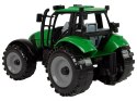Mały Traktor Rolniczy Farmerski Otwierana Maska Czerwony 13 cm LEAN Toys
