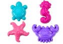 Foremki Morskie Do Piasku 4 Sztuki Krab Żółw Rozgwiazda Konik Różowy HEMAR Foremki Morskie Do Piasku 4 Sztuki Krab Żółw Rozgwiazda Konik Różowy HEMAR