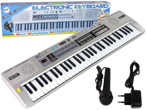 Keyboard MQ-6110 Mikrofon Organki 61 Klawiszy LEAN Toys Keyboard MQ-6110 Mikrofon Organki 61 Klawiszy LEAN Toys