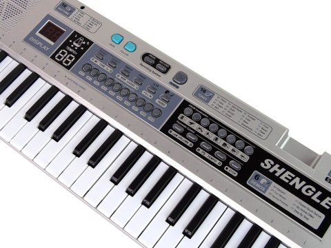 Keyboard MQ-6110 Mikrofon Organki 61 Klawiszy LEAN Toys Keyboard MQ-6110 Mikrofon Organki 61 Klawiszy LEAN Toys