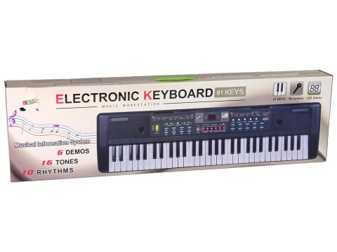 Keyboard MQ-6112 Mikrofon Uchwyt Na Nuty 61 Klawiszy LEAN Toys Keyboard MQ-6112 Mikrofon Uchwyt Na Nuty 61 Klawiszy LEAN Toys