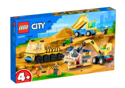 Klocki LEGO CITY Ciężarówki i Dźwig Z Kulą Wyburzeniową 60391 LEGO Klocki LEGO CITY Ciężarówki i Dźwig Z Kulą Wyburzeniową 60391 LEGO