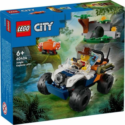 Klocki LEGO CITY QUAD Badacza Dżungli Z Pandą Czerwoną 92 Elementy 60424 LEGO Klocki LEGO CITY QUAD Badacza Dżungli Z Pandą Czerwoną 92 Elementy 60424 LEGO